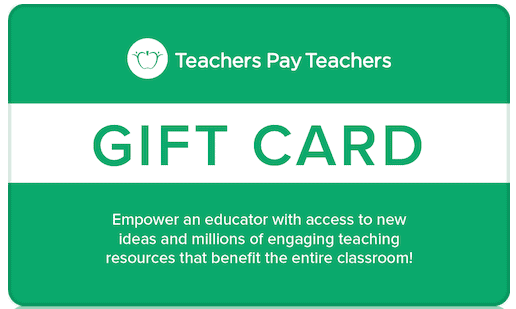 teachers pay teachers giftcard