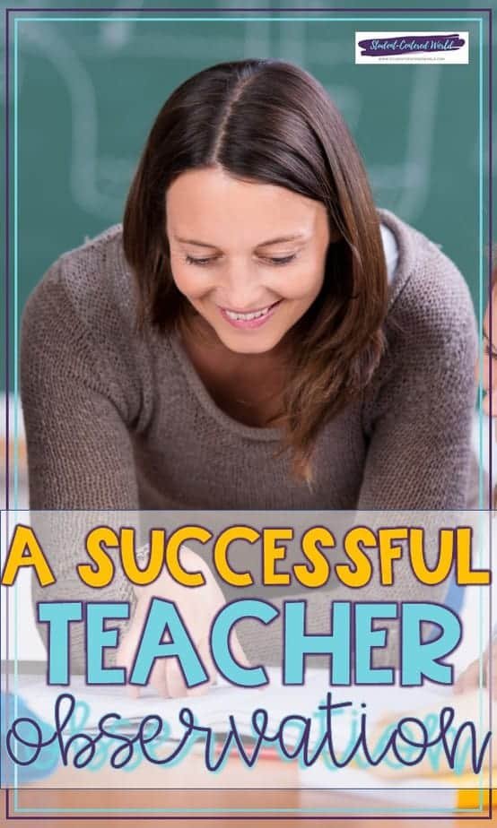 A successful teacher observation with teacher smiling