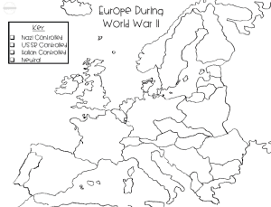 World War 2 Map of Europe Activity | Student-Centered World