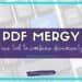 Image with text that reads: PDF MERGY—your free tool to seamlessly combine documents—set against a sleek purple background. Below, a keyboard is in view. The website studentcenteredworld.com is featured, along with Student-Centered World elegantly displayed at the bottom.