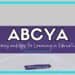 Graphic with a purple background featuring the text ABCYA Games and Apps for Learning in Education. Below, it reads studentcenteredworld.com and Student-Centered World at the bottom. A light blue border frames this vibrant ABCYA-themed image.