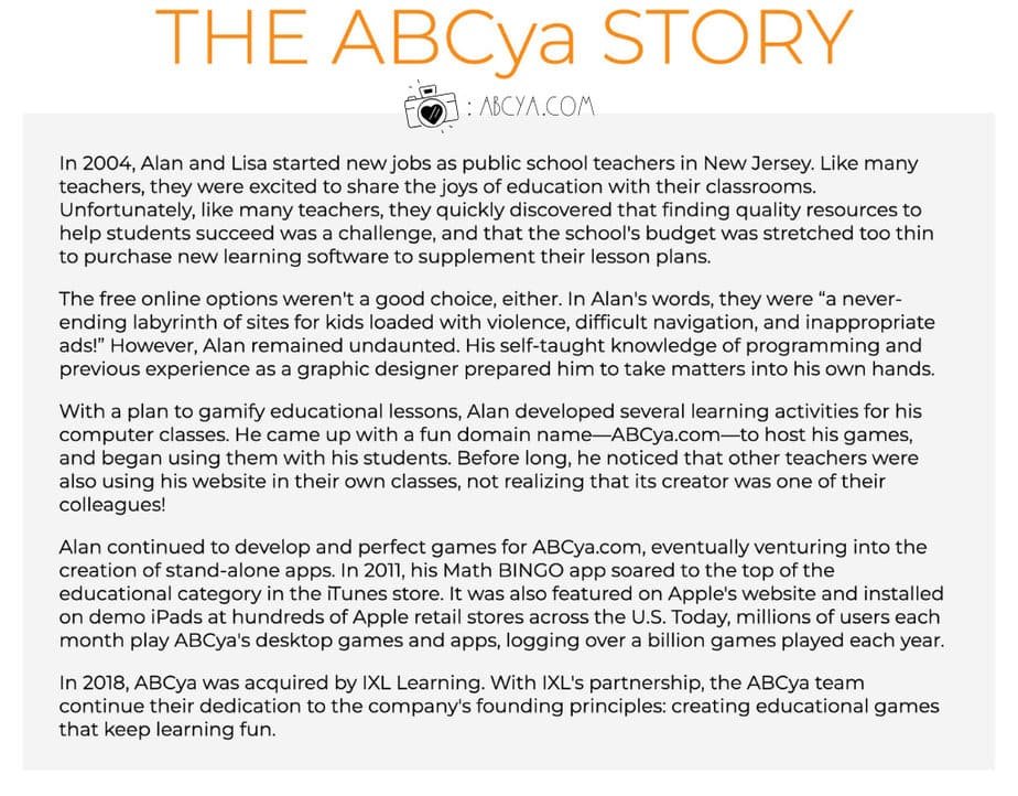 ABCya story from their website